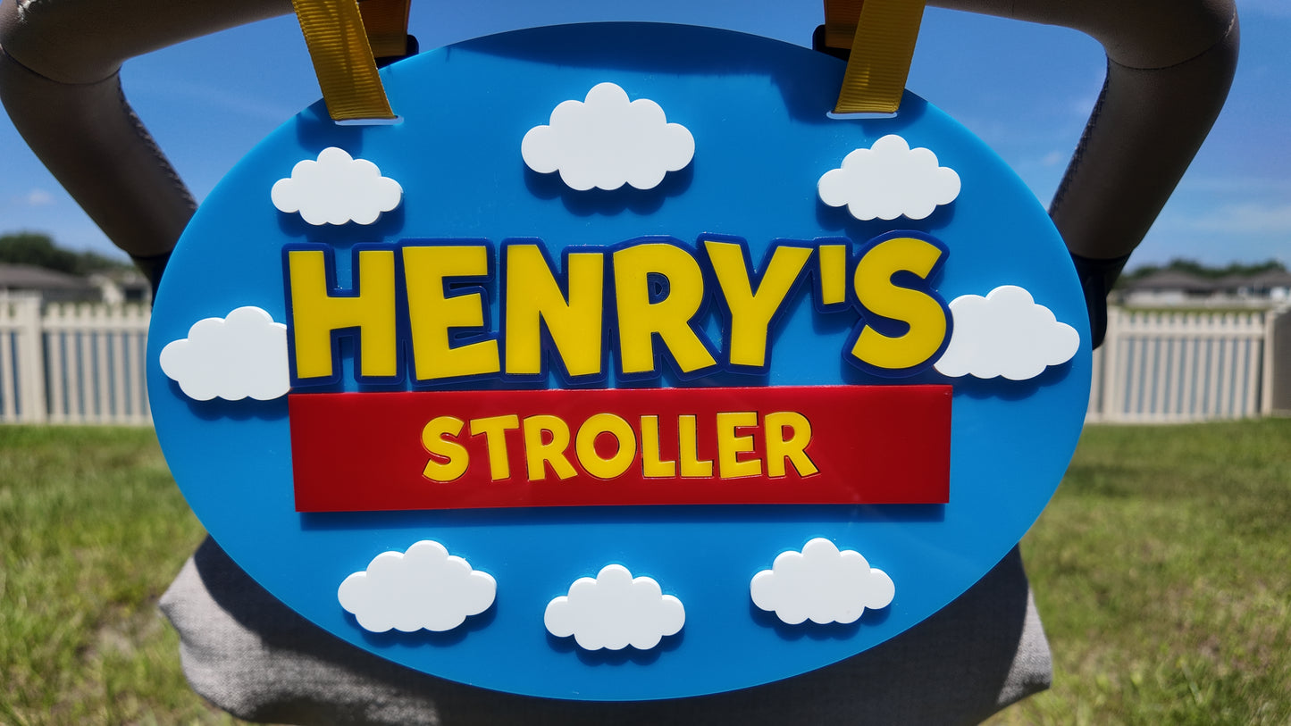 Toy Adventure Personalized Stroller Sign ✨